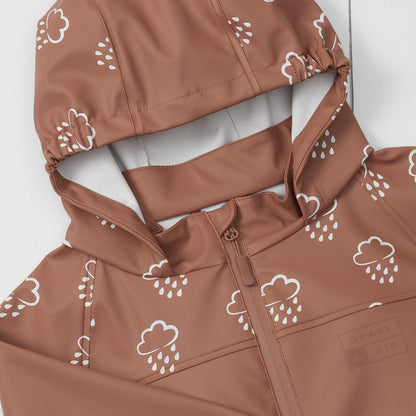 Grass and Air Colour Changing Rain Jacket - Rose