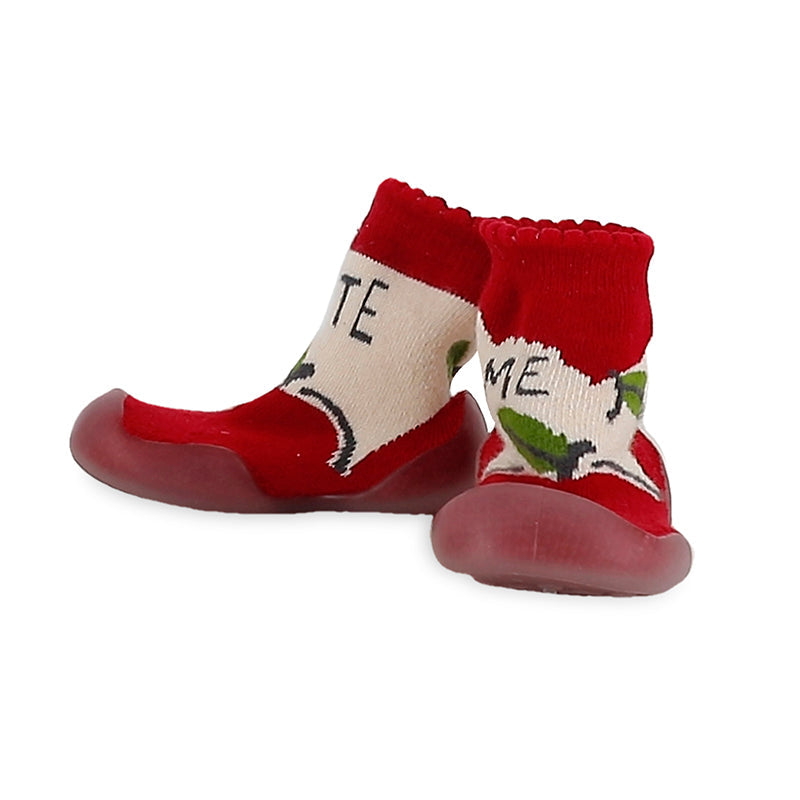 Boy's Socks in Cherry Hue