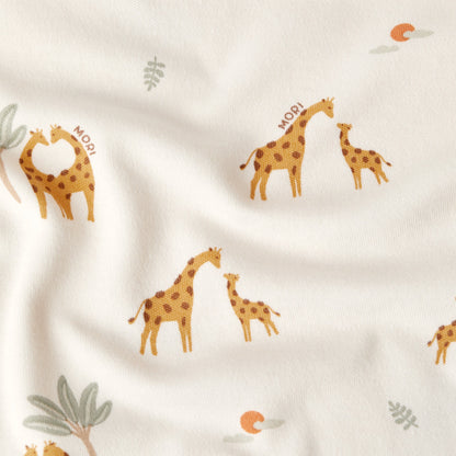 Giraffe Print Short Sleeve Bodysuit