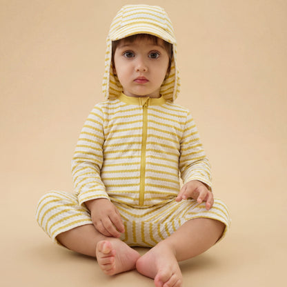 Golden Wave Sunsafe Swimsuit & Hat
