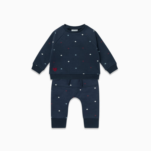 Hearts Sweatshirt & Joggers Outfit