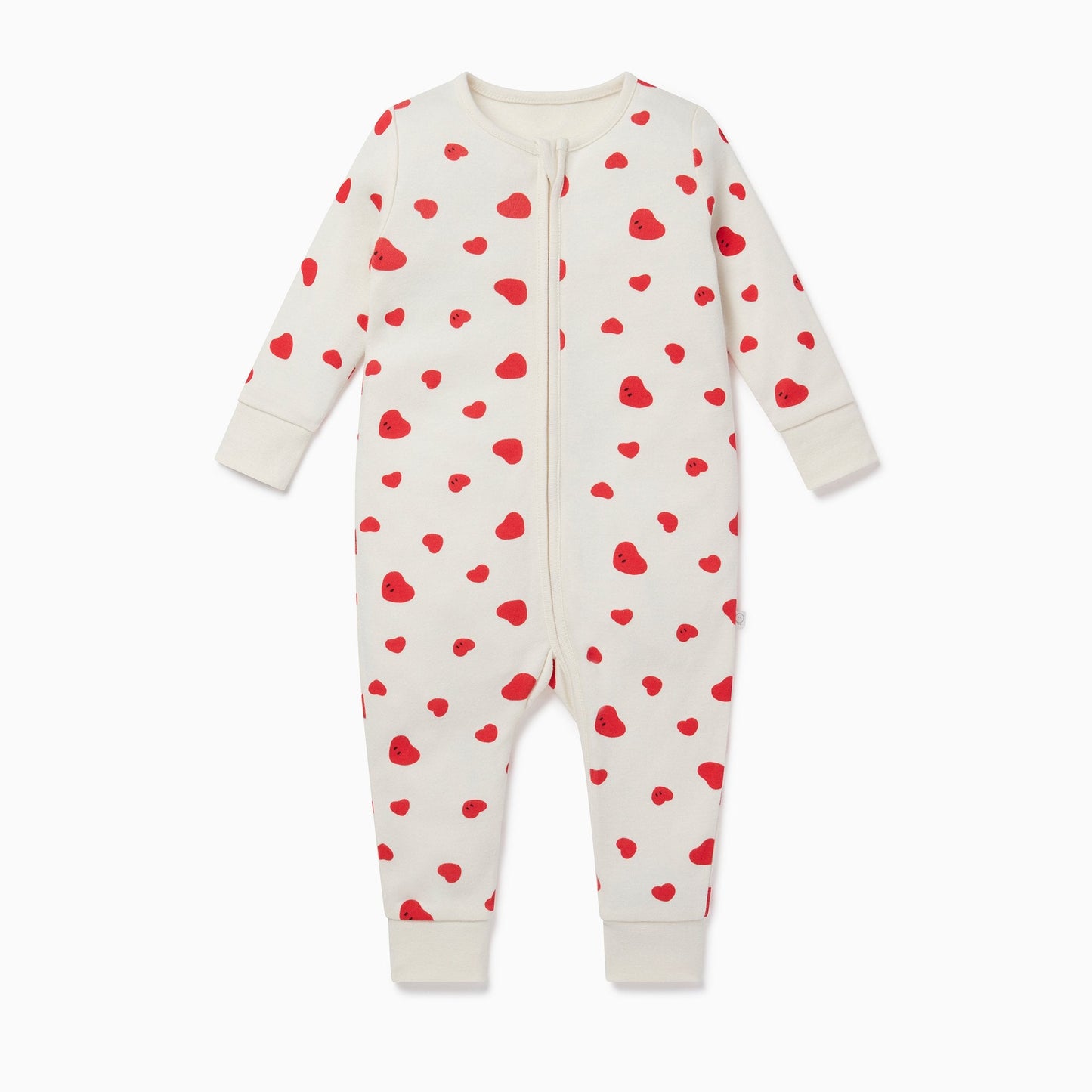 Hearts Clever Zip Sleepsuit