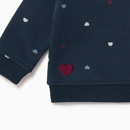 Hearts Sweatshirt & Joggers Outfit