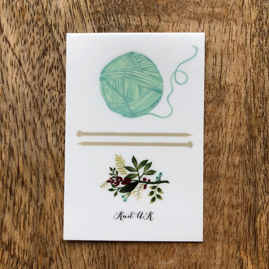 Knit AK Sticker