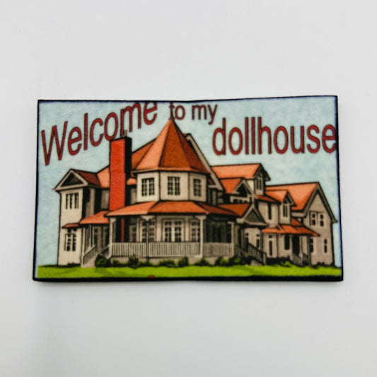 "Welcome to my Dollhouse" Welcome Mat - 1/12 Scale Miniature