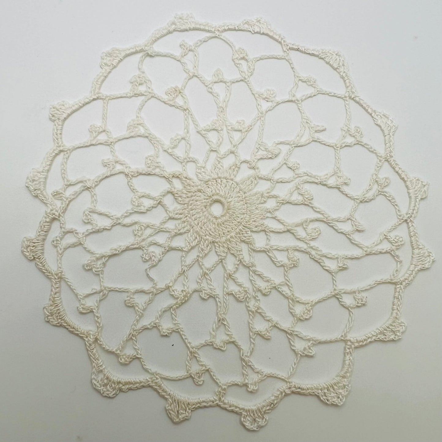 Crochet- Table Centerpiece - 1/12 Scale Dollhouse Miniature