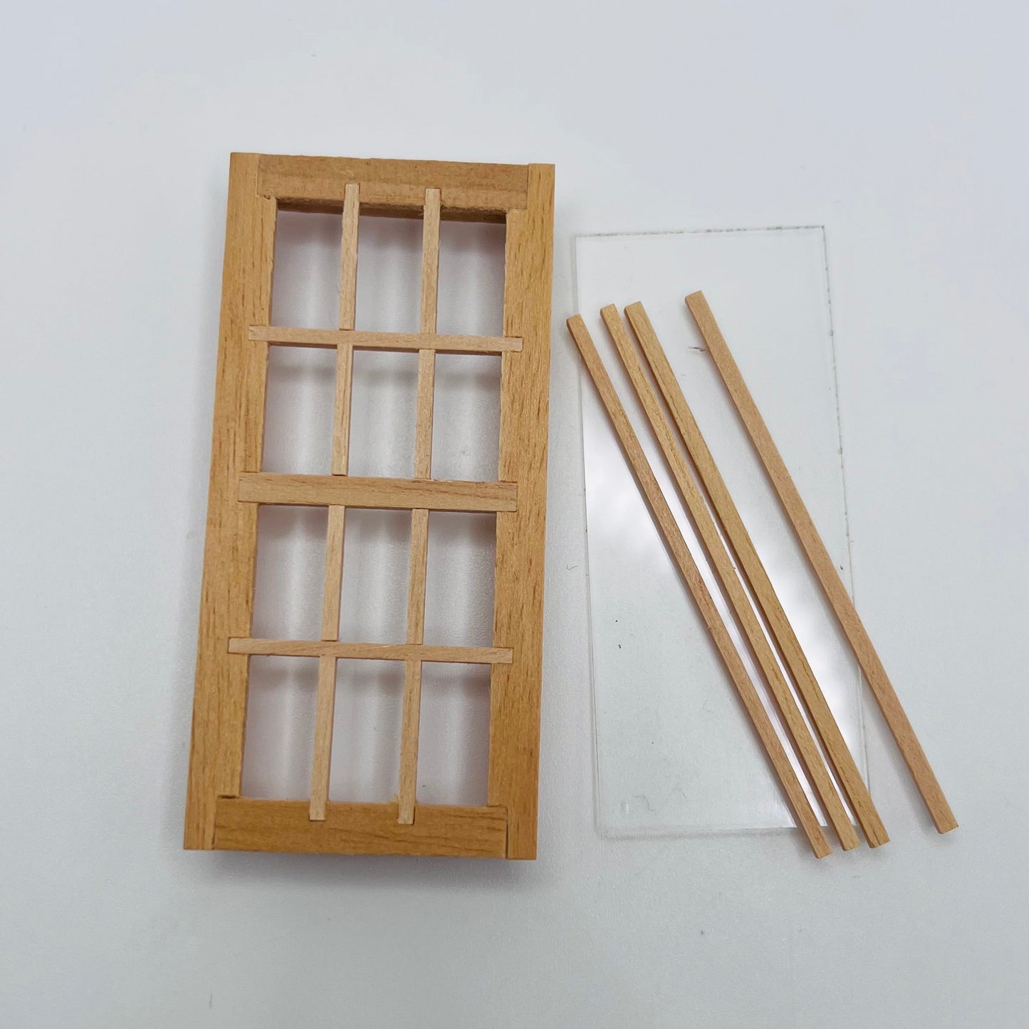 Standard 12-Light Window - 1/24 Scale Dollhouse Miniature