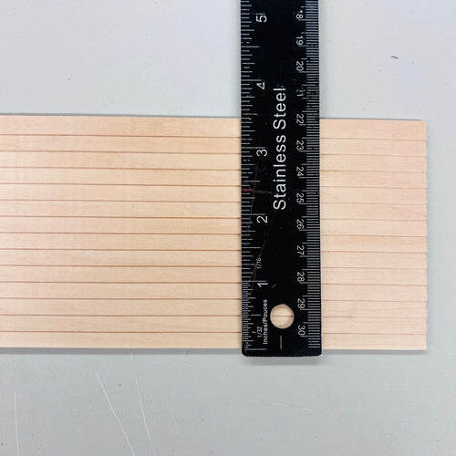 1/4" Clapboard Siding - Sheet - 1/12 Scale Miniature - CLB8