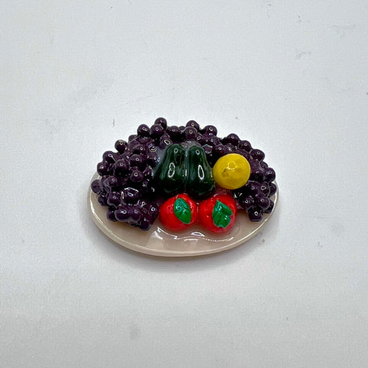 Plate of Fruits - 1/12 Scale Dollhouse Miniature