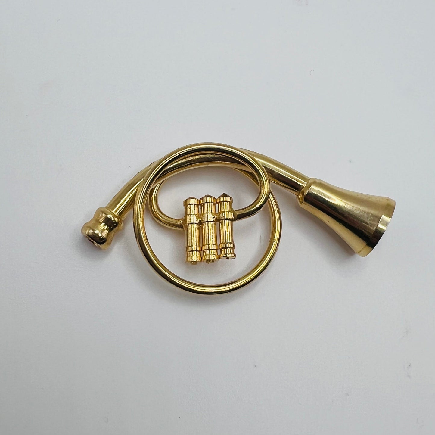 French Horn Musical Instrument - 1/12 Scale Dollhouse Miniature