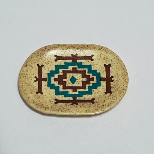 Navajo Design Platter by Skycrest Ceramics - 1/12 Scale Dollhouse Miniature