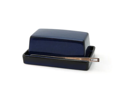 Ceramic Butter Dish with Stainless Steel Knife