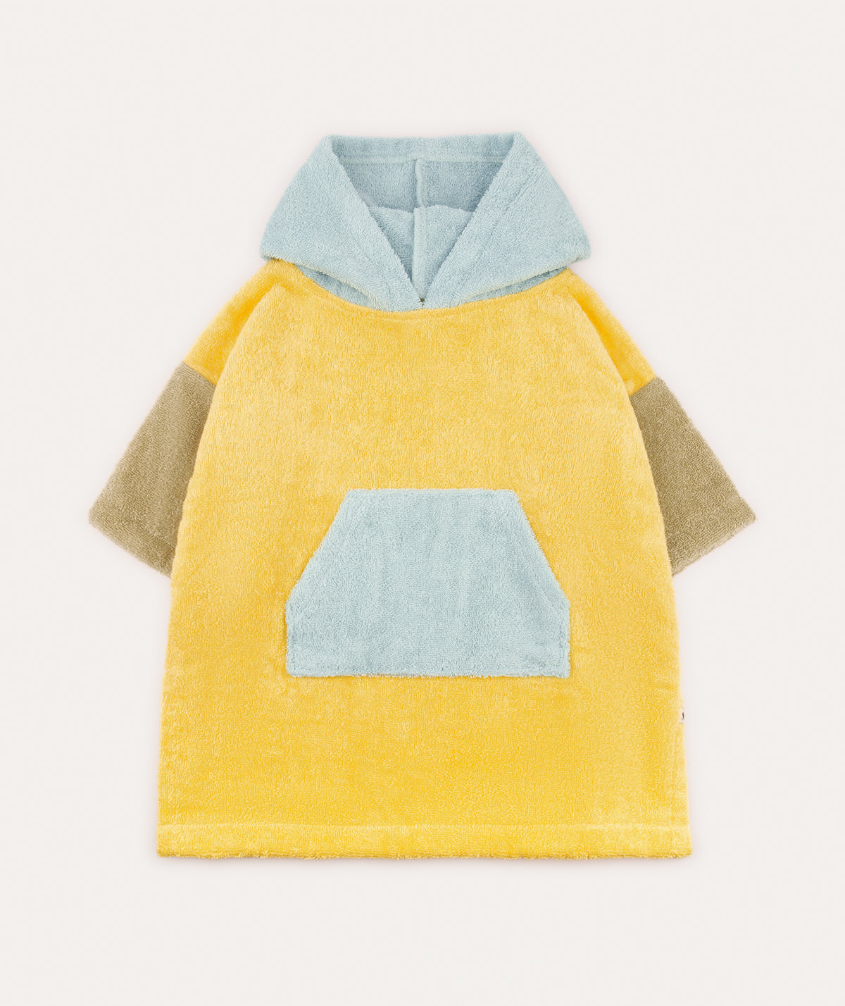 KIDLY by MORI Colourblock Towelling Poncho