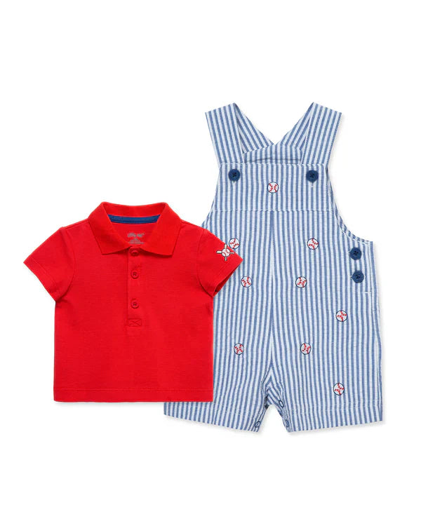 Baseball Woven Shortall Set - Select Size