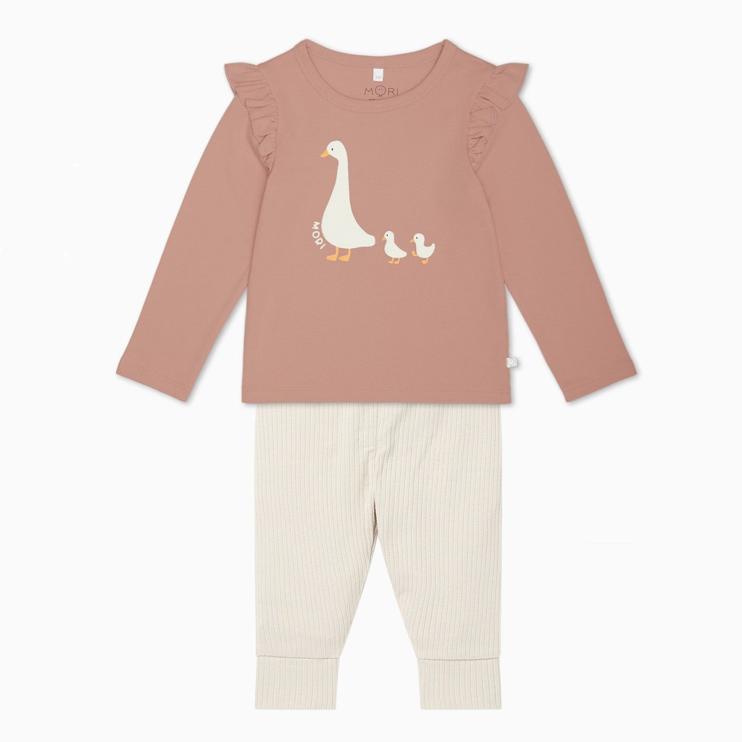 Duck Frilled Top & Leggings Outfit