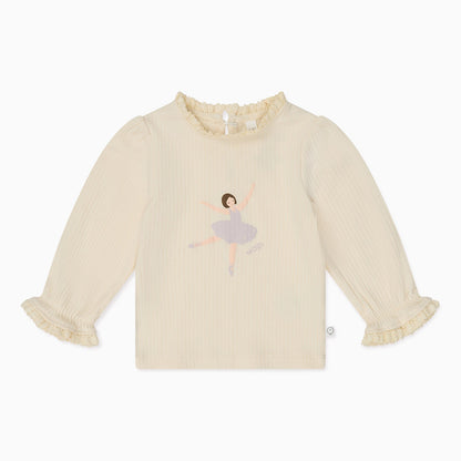 Ballerina Frilled Ribbed Top