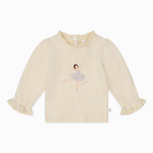Ballerina Frilled Ribbed Top