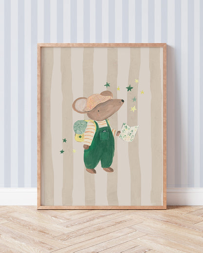Adventure Awaits - Mouse Art Print