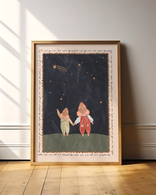 I Need You - Two Mice Art Print