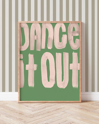 Dance It Out' - Word Art Print