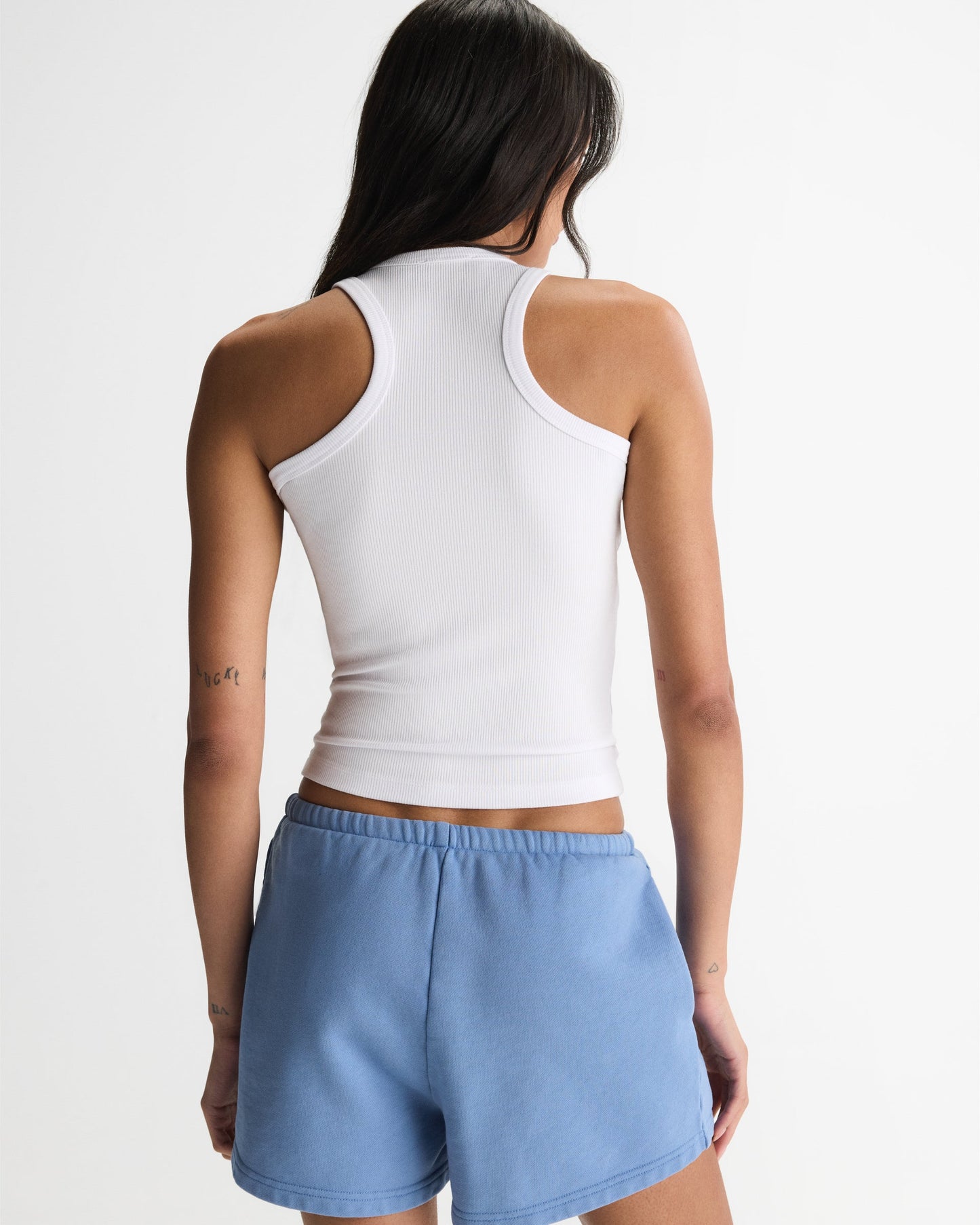 Modal Soft Rib Tank Top - White