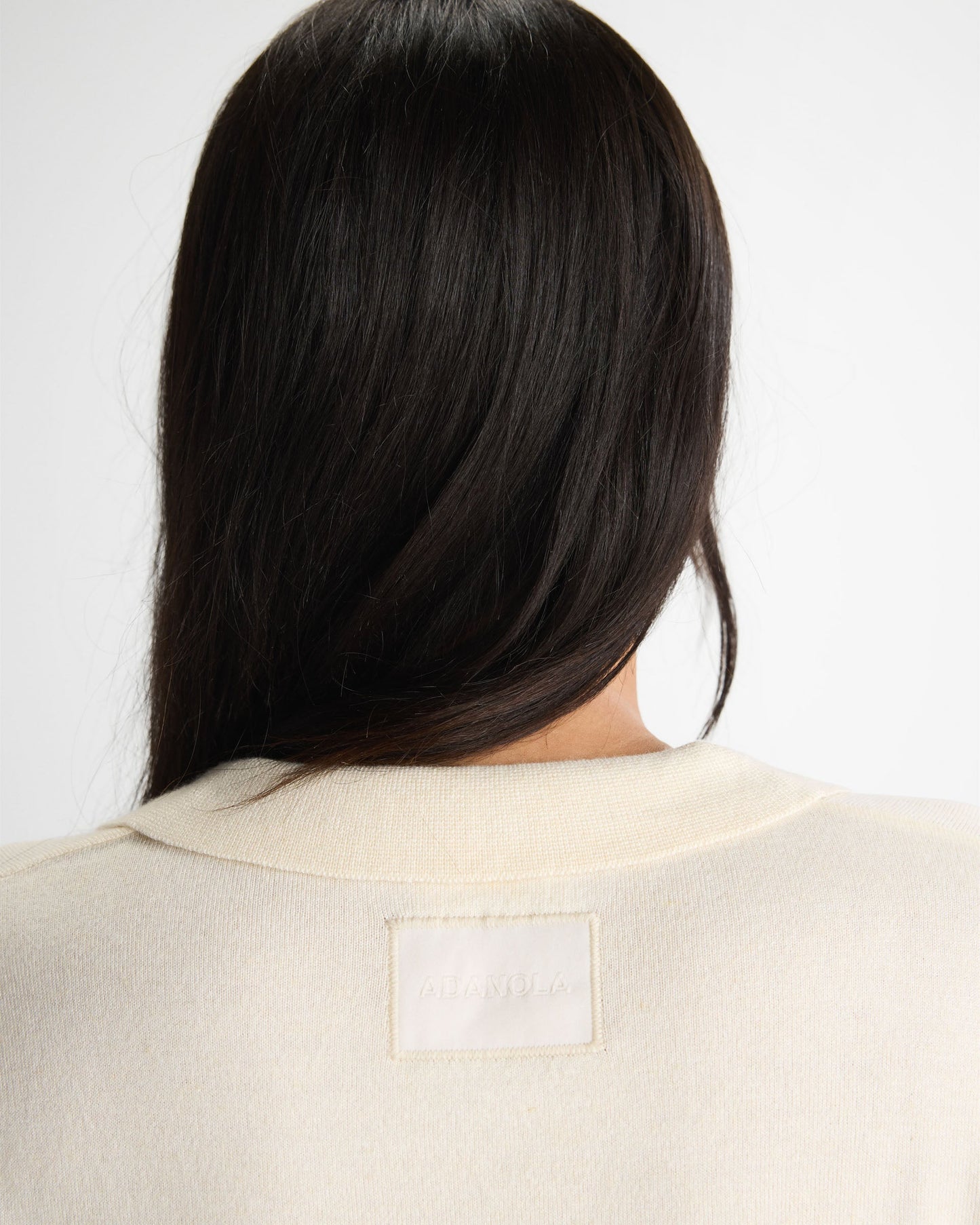 Knit Asymmetric Polo - Marshmallow White