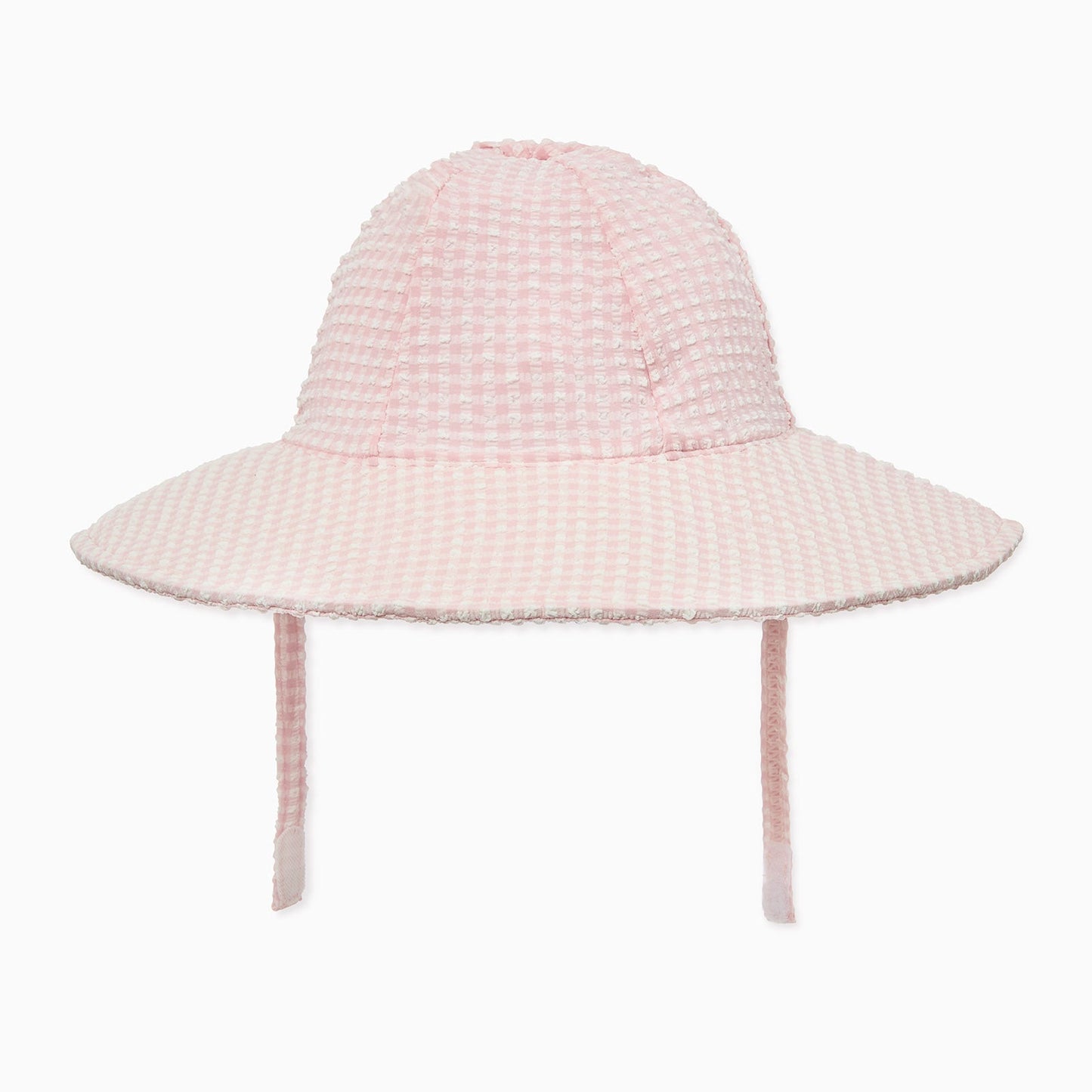 Gingham Seersucker Floppy Sunsafe Hat