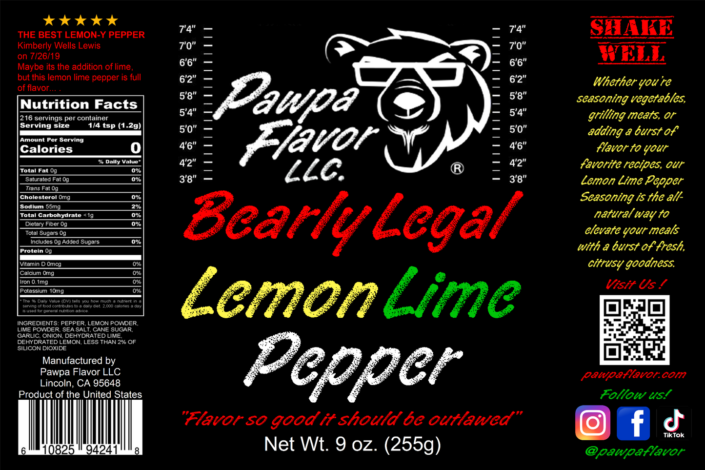 Bearly Legal Lemon Lime Pepper - Limited Edition