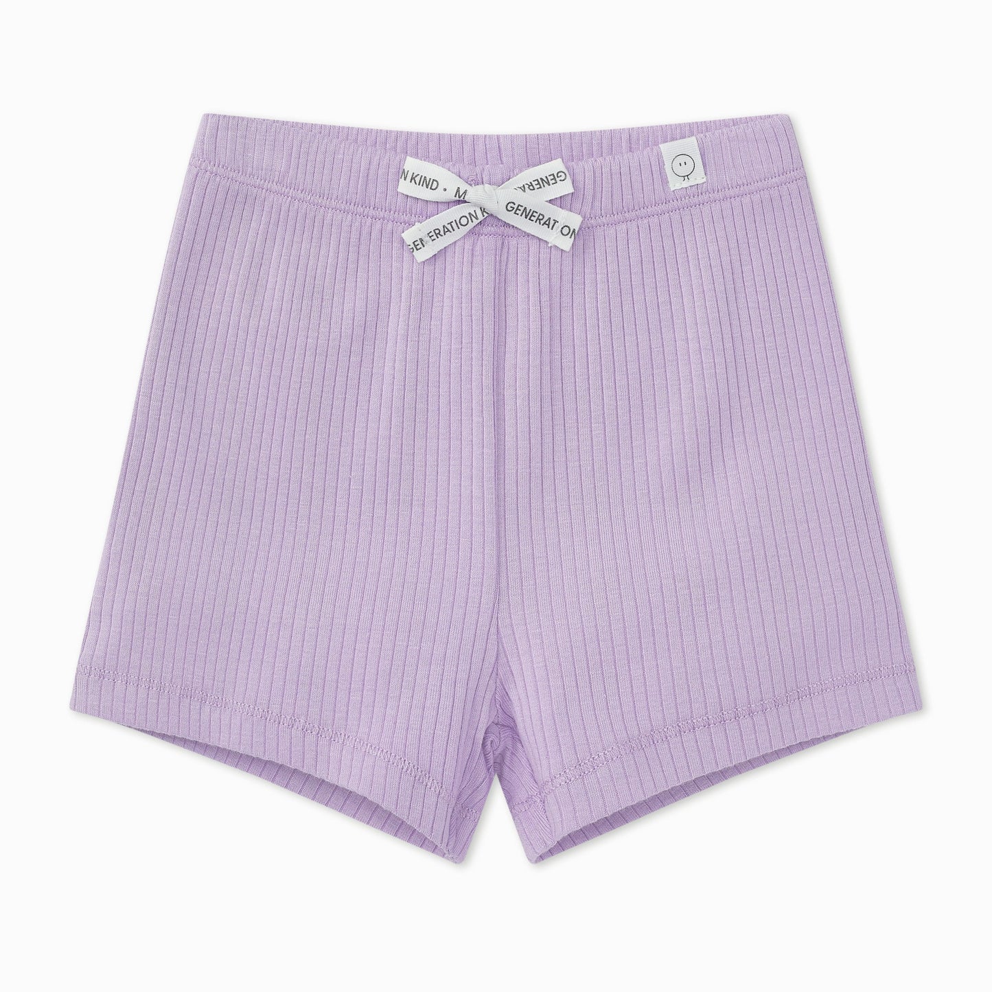 Flower Ribbed Short Sleeve T-Shirt & Shorts Outfit