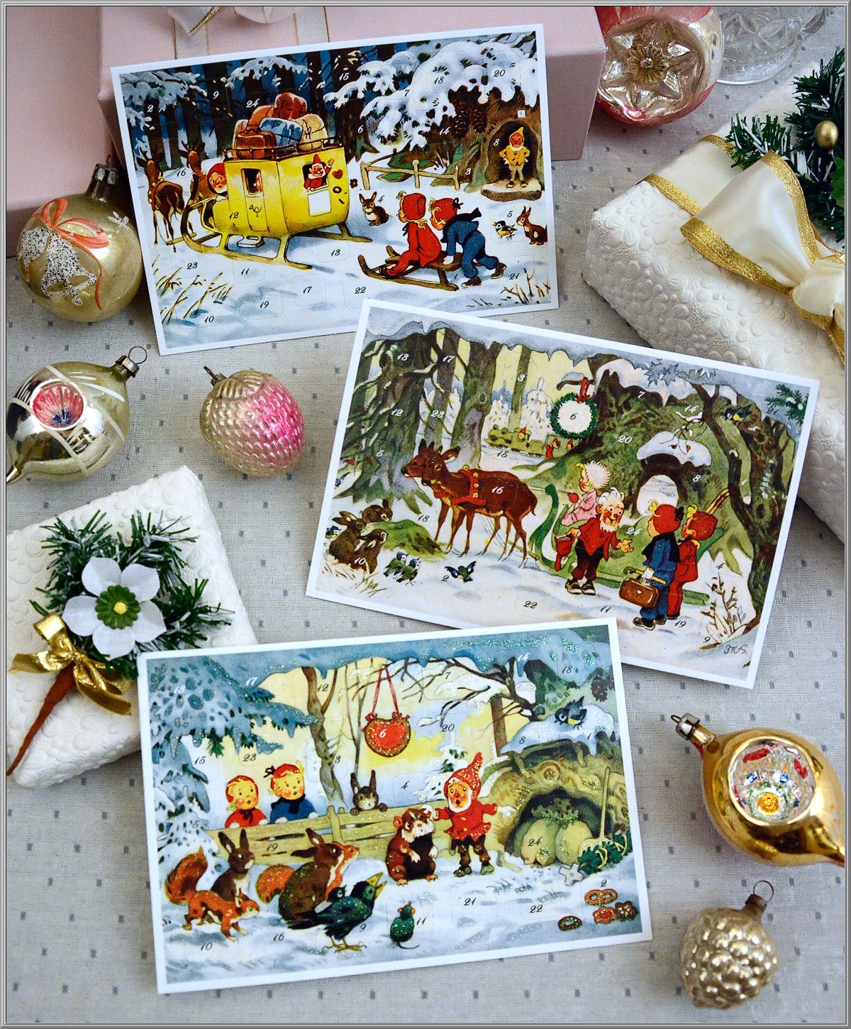 Little German Advent Calendar Card