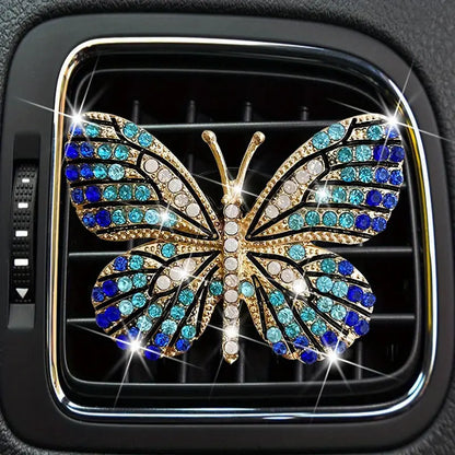 DIY Full Diamond Butterfly Car Air Vent Jewelry Accessories
