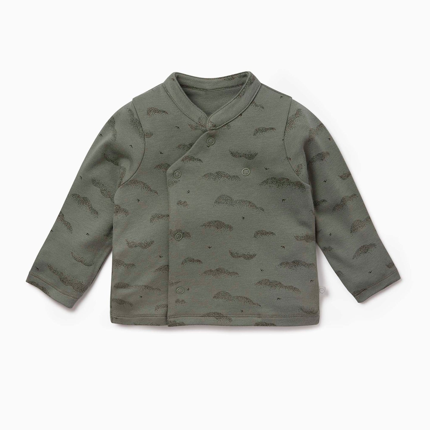 Khaki Cloud Kimono Cardigan & Leggings Outfit