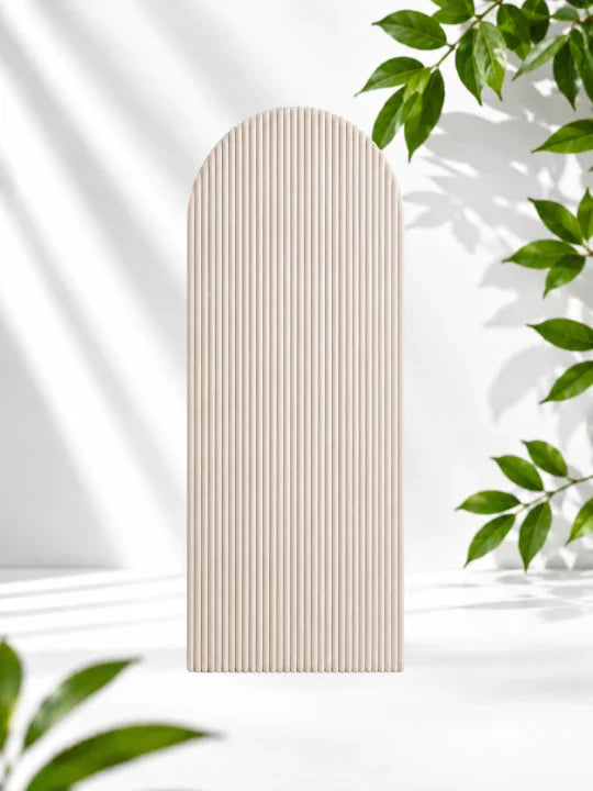 Monio - Upholstered Wall Panel Fence - Cream Corduroy