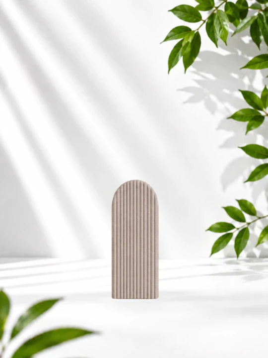 Monio - Upholstered Wall Panel Fence - Beige Corduroy
