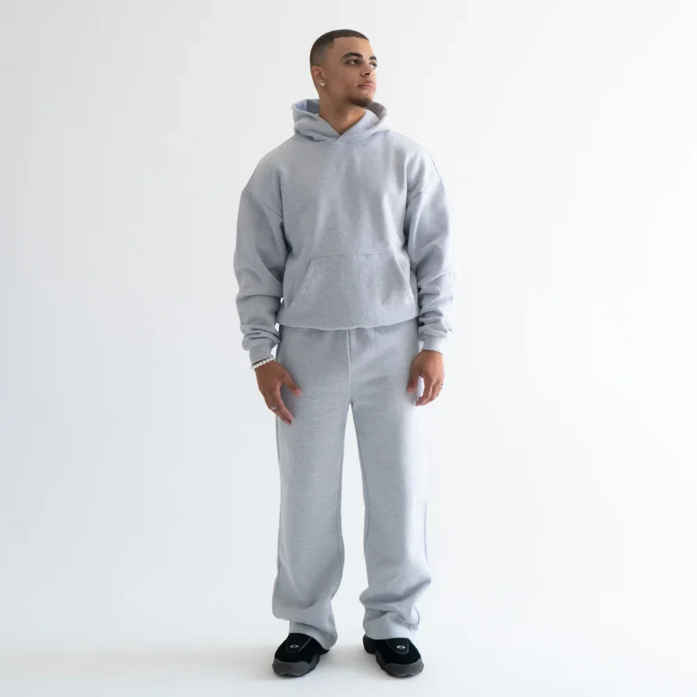 600 GSM 'Heather Grey' Core Hoodie