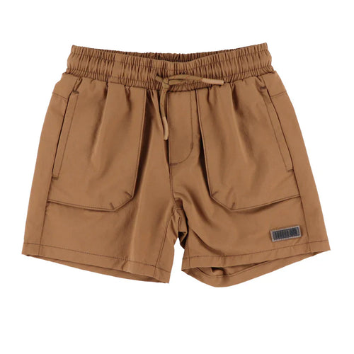 Brown Boys Bermuda Shorts