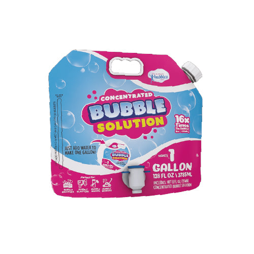 Concentrated Bubble Solution Spouted Refill Pouch