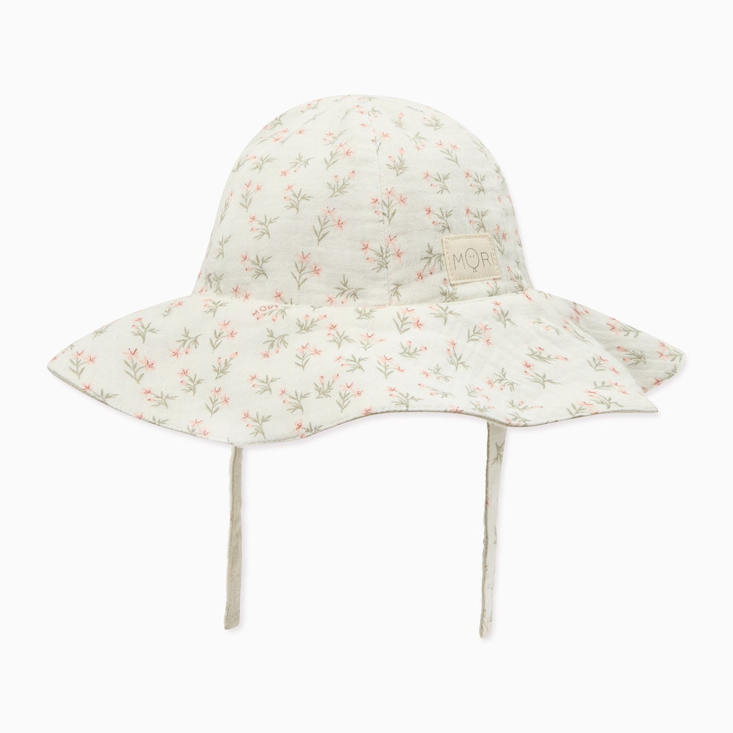 Floral Muslin Reversible Floppy Hat & Bloomer Bodysuit