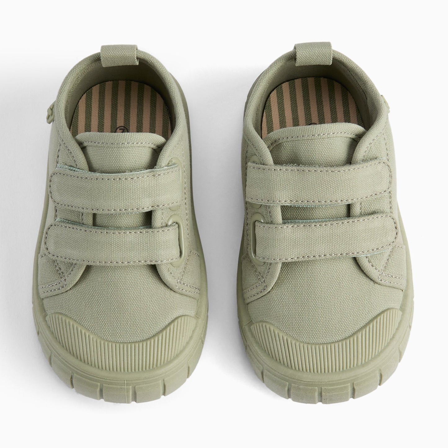 KIDLY by MORI Canvas Trainers - Sage