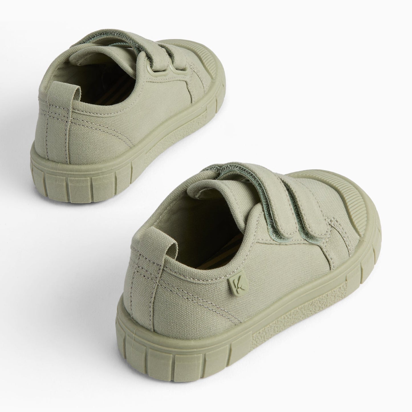 KIDLY by MORI Canvas Trainers - Sage