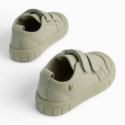 KIDLY by MORI Canvas Trainers - Sage