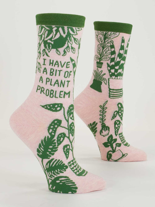 I Have A Bit Of A Plant Problem - Women's Crew Socks