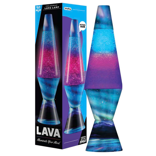 14.5" Northern Lights LAVA Lamp (Purple/Blue)