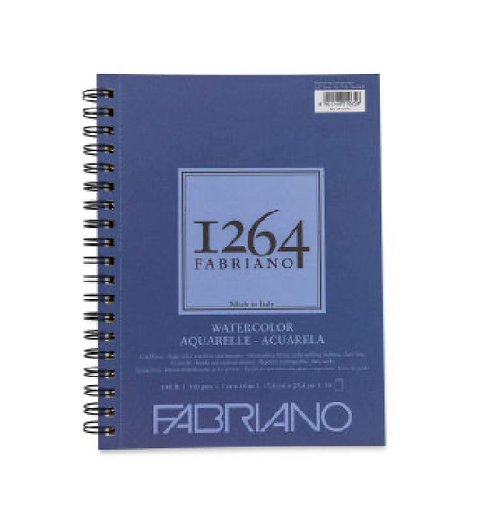 Fabriano 1264 Watercolor Pad | 7"X10" Spiral