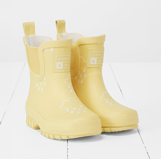Grass & Air - Shortie Chunk Adventure Boot with Bag - Buttermilk Yellow