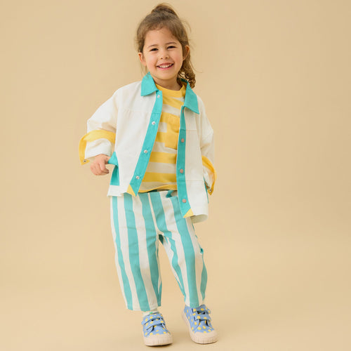KIDLY by MORI Colourblock Cotton Jacket