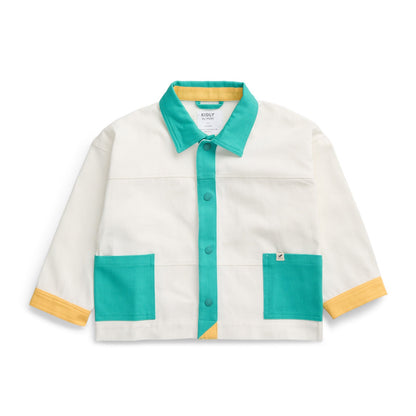KIDLY by MORI Colourblock Cotton Jacket