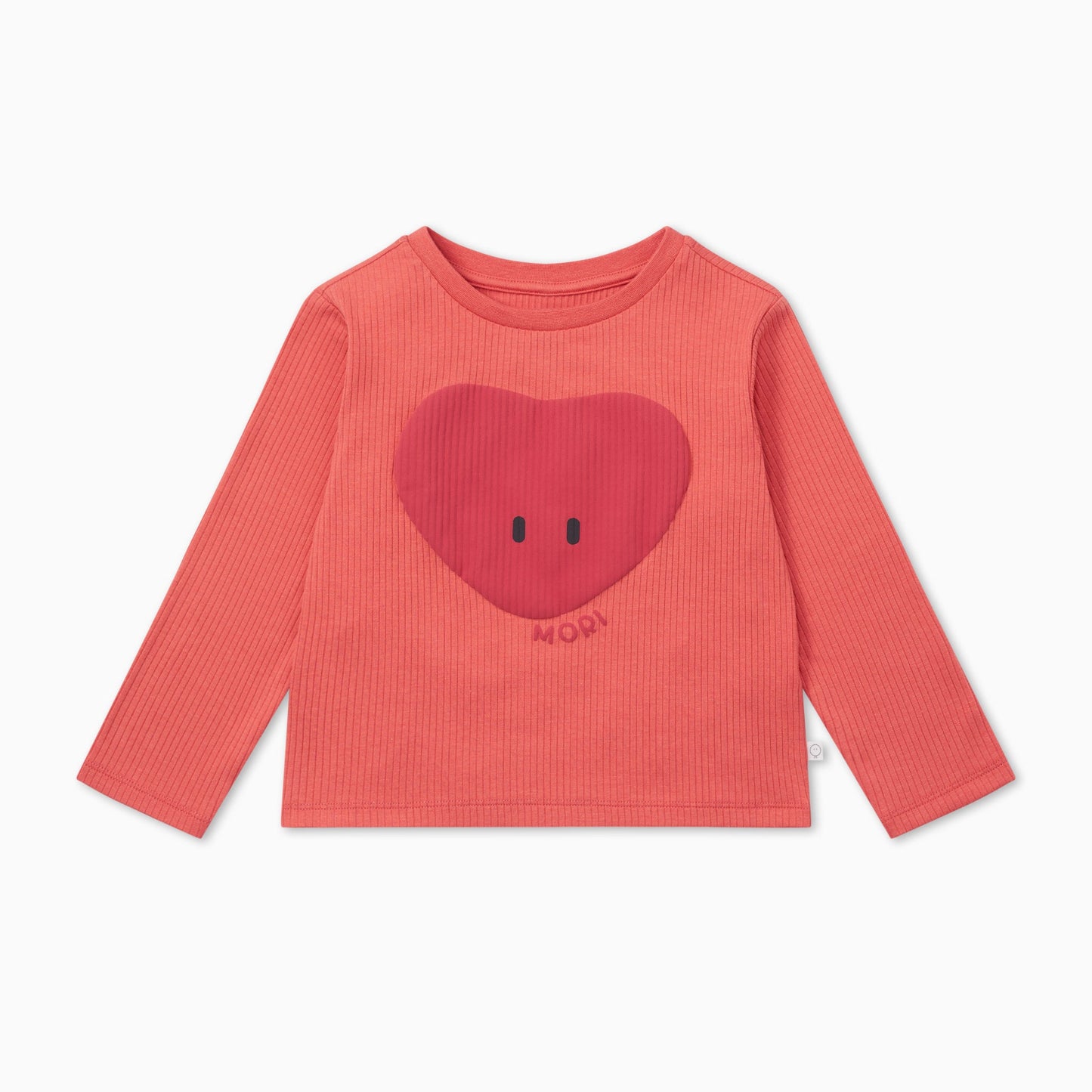 Heart Ribbed Long Sleeve Top