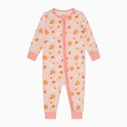 Flower Power Clever Zip Sleepsuit