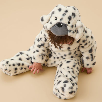 Dalmatian Faux Fur Pramsuit